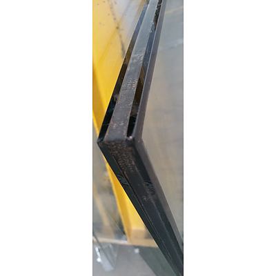 One Sheet of Double Glazed Clear Float Toughened Glass(1857mm x 1023mm x 15mm)