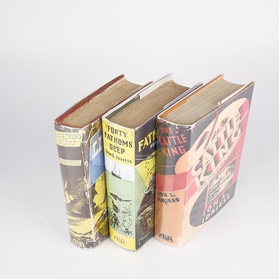 First Edition,Ion Idriess, Lightning Ridge, Forty Fathoms Deep and The Cattle King, Angus and Robertson LTD, Sydney with Dust Jacket