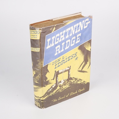 Signed First Edition, Ion Idriess, Lightning Ridge, Angus and Robertson LTD, 1942, with Dust Jacket
