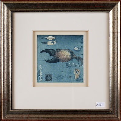 Jorg Schmeisser (1942-2012), Crab Claw 1980, offset print