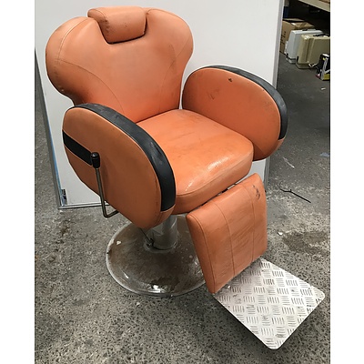 Faux Leather Salon Chair