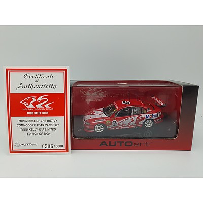 AUTOart - 2003 Holden VY Commodore HRT Todd Kelly 506/3000 1:43 Scale Model Car