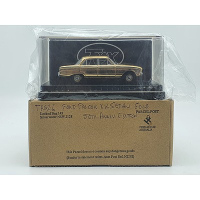 Trax 50th Anniversary - Ford XK Falcon Gold Plated Look TRG26 1:43 Scale Model Car