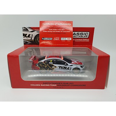 Classic Carlectables - 2013 Holden VF Commodore Garth Tander HRT 493/1000 1:43 Scale Model Car