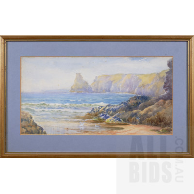 Edith Octavia Scott (born c1850), Untitled (Seascape), Watercolour, 27 x 38 cm