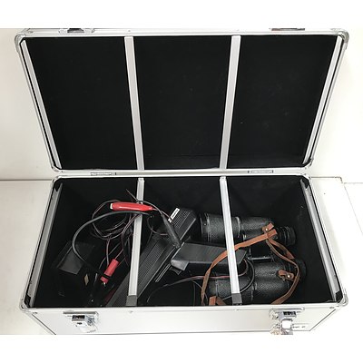 Laser Hardshell Storage Case, 12 x 50 Field Binoculars, Timing Light and Dwell Tester (4)