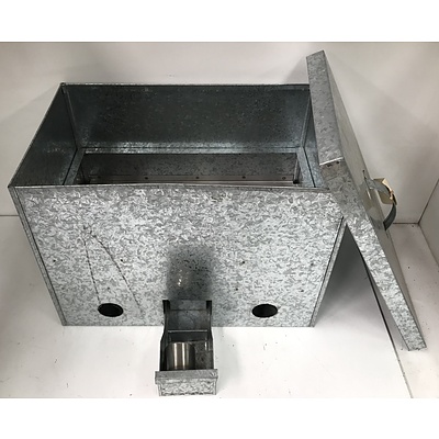 Galvanised Metal Smoker Box - Near New