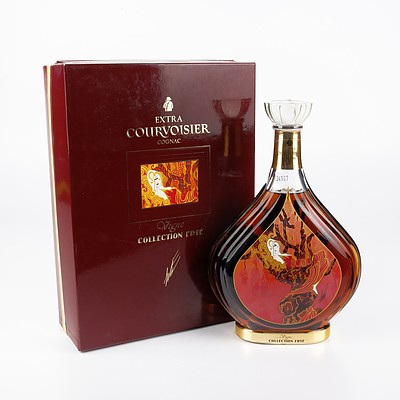 Rare Boxed Erte Edition No 1 Extra Courvoisier Cognac 700ml