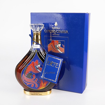 Rare Boxed Erte Edition No 3 Extra Courvoisier Cognac 700ml
