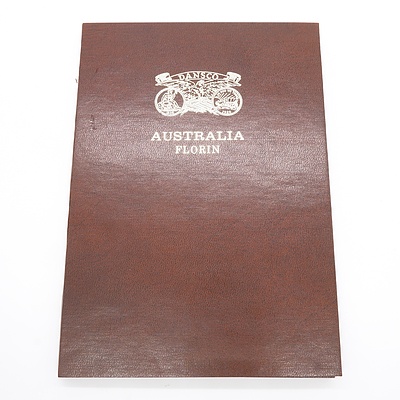 1910 -1964 Australian Florins Album Set in Dansco Album (Incomplete)