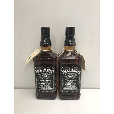 Jack Daniels Tenesse Sour Mash Whiskey 700ml -Lot Of Two