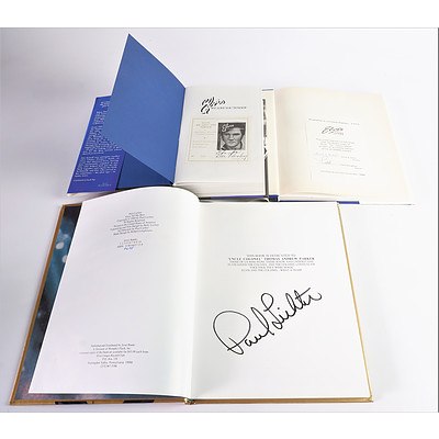 Quantity of Three Books About Elvis Signed by the Authors Including Elvis, We Love You Tender by Dee Presley, All My Best by P Lichter, Elvis 10 Years After by A Nixon and Four Other Books Relating to Elvis