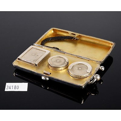 Victorian Sterling Silver Sovereign and Stamp Case, Sheffield, William Neale, 1898