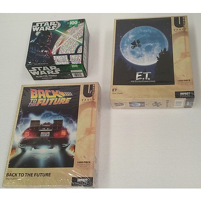 Star Wars, ET And Back To Future Jigsaw Puzzles