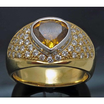 Spectacular 2.02ct Certified Diamond Ring, Natural Colour, Gia Report