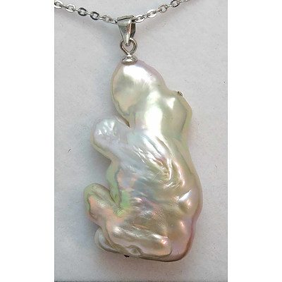 Very Large Cultured Pearl Pendant