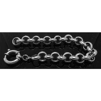 Sterling Silver Bracelet - Large Belcher Links