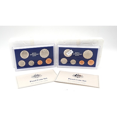 Two 1983 Royal Australian Mint Proof Coin Sets