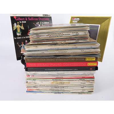 Quantity of Approximately 50 Vinyl Records Mostly Classical Music