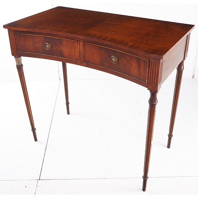 Mahogany Regency Style Ladies Desk with Two Drawers
