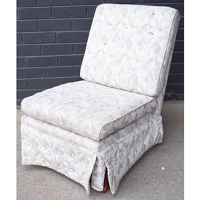 Vintage Fabric Upholstered Bedroom Chair