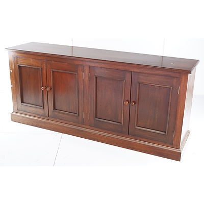 Antique Style Solid Timber Four Door Sideboard