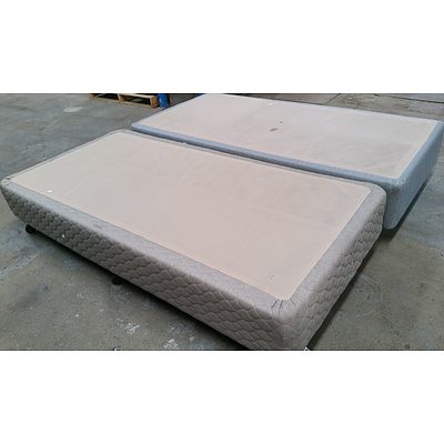 Ensemble Single Bed Bases  - Lot of Two