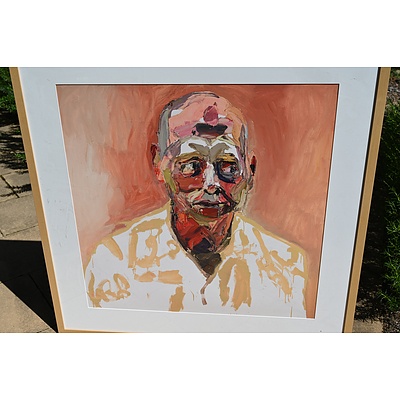 Fine art reproduction - Ben Quilty 'Air Commodore John Oddie' (framed)