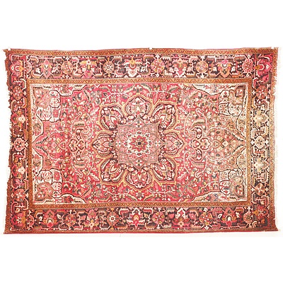 Large Persian Lilihan Hand Woven Wool Pile Carpet