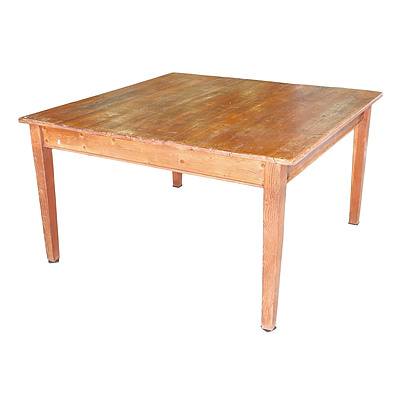 Antique Pine Farmhouse Dining Table