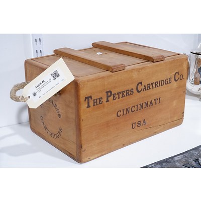 Vintage Wooden Crate - Peters Cartridge Co Cincinnati USA