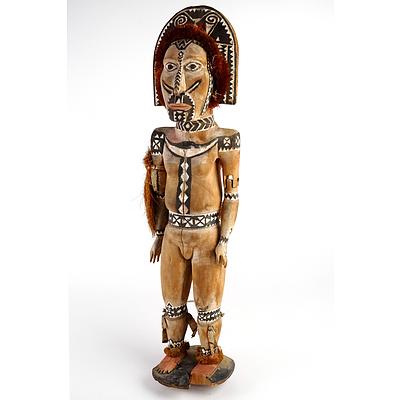 PNG Hand Painted and Decorated Tribal Figure