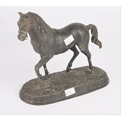 Vintage Spelter Horse Figurine
