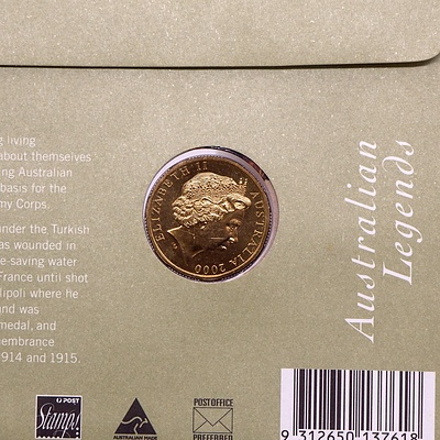 Three Australian Legends The Last ANZACs First Day Covers with $1 Commemorative Coin