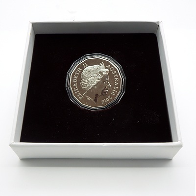 2015 Year of the Goat Uncirculated 50 Cent Coin in Original Box
