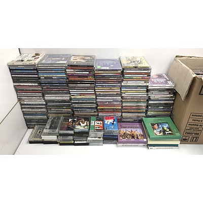 Large Collection Of CD's and Cassette Tapes