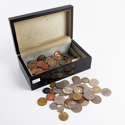 Collection of International Coins and Tokens, Including Hong Kong, Zimbabwe, Kenya and More