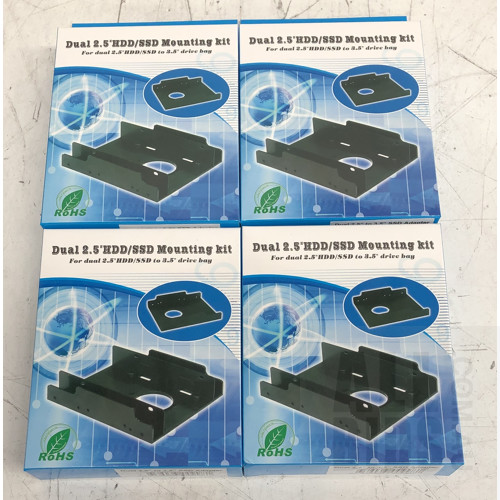 Dual 2.5-Inch HDD/SSD Mounting Kits - Lot of 78