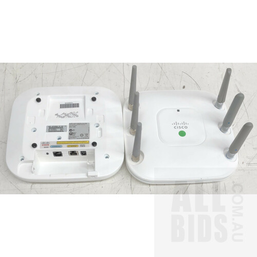Cisco (AIR-AP1262N-N-K9) Aironet 802.11n Dual Band Access Points with Antennas - Lot of 30