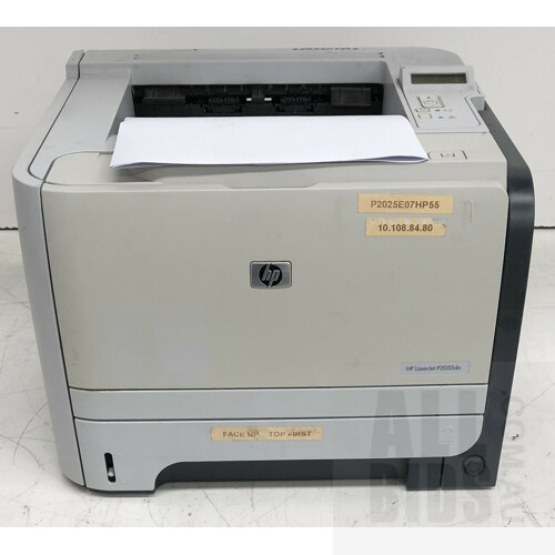 HP LaserJet P2055dn Black & White Laser Printer