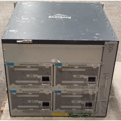 HP (J9091A) ProCurve 8212zl PoE+ Switch Chassis with Modules