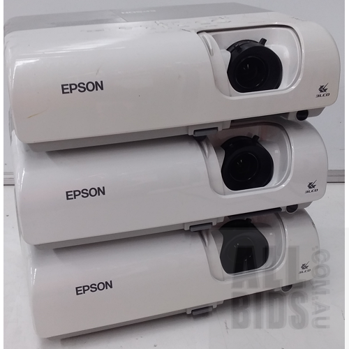 Epson EMP-X5 XGA 3LCD Projector - Lot of Three