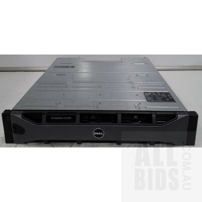 Dell Compellent SC200 12 Bay Hard Drive Array (48TB Installed) with Two 6Gbps Controller Modules