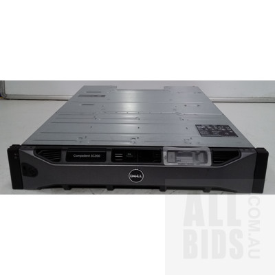 Dell Compellent SC200 12 Bay Hard Drive Array (44TB Installed) with Two 6Gbps Controller Modules