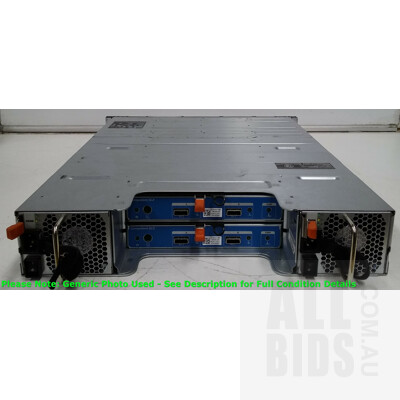 Dell Compellent SC200 12 Bay Hard Drive Array (24TB Installed) with Two 6Gbps Controller Modules