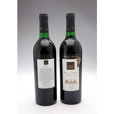 Rothbury Wine Society 1998 Coonawarra Cabernet Sauvignon and 1997 Limestone Coast Shiraz - Two Bottles (2)