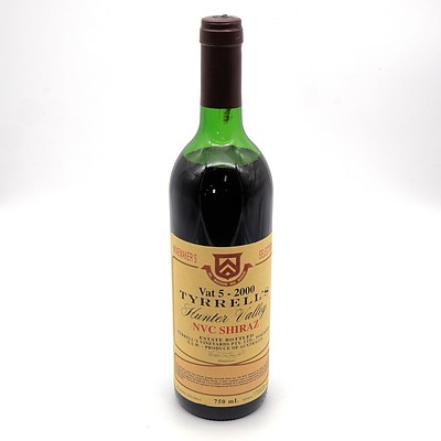 Tyrells Winemakers Selection Vat 5 2000 NVC Shiraz