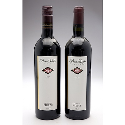 Briar Ridge Old Vines Shiraz 2003 & 2005 - Two Bottles (2)