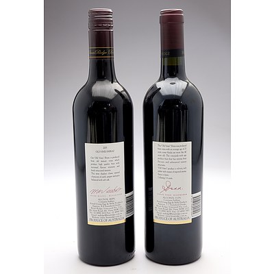 Briar Ridge Old Vines Shiraz 2003 & 2005 - Two Bottles (2)