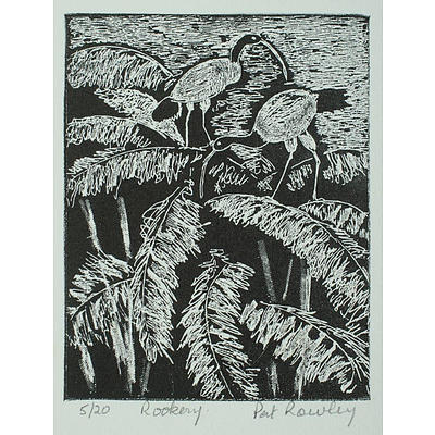 Pat Rowley (born 1929) Four Various Engravings and Etchings
